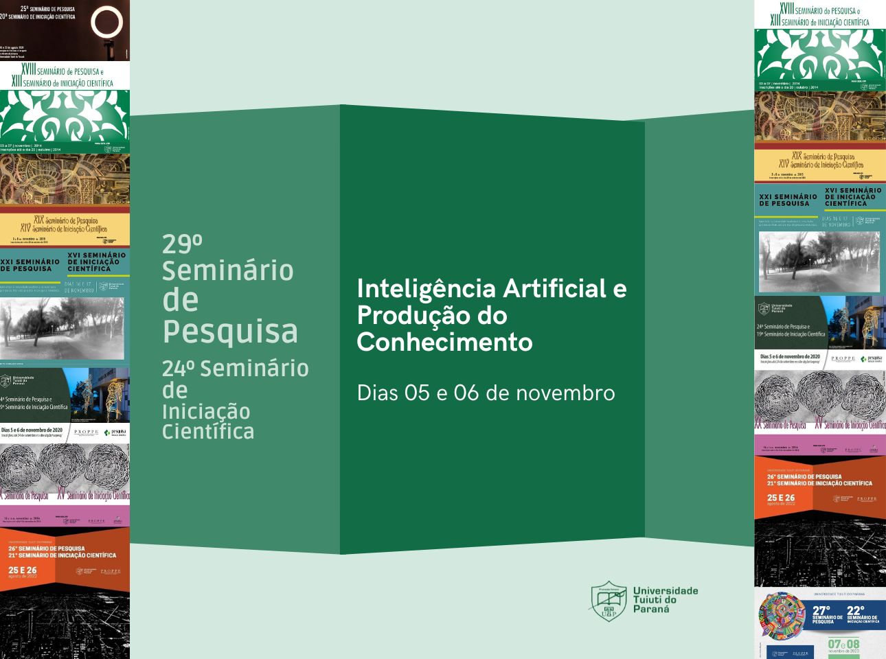 Inscreva-se no 29º Seminário de Pesquisa e no 24º Seminário de Iniciação Científica da Universidade Tuiuti do Paraná.