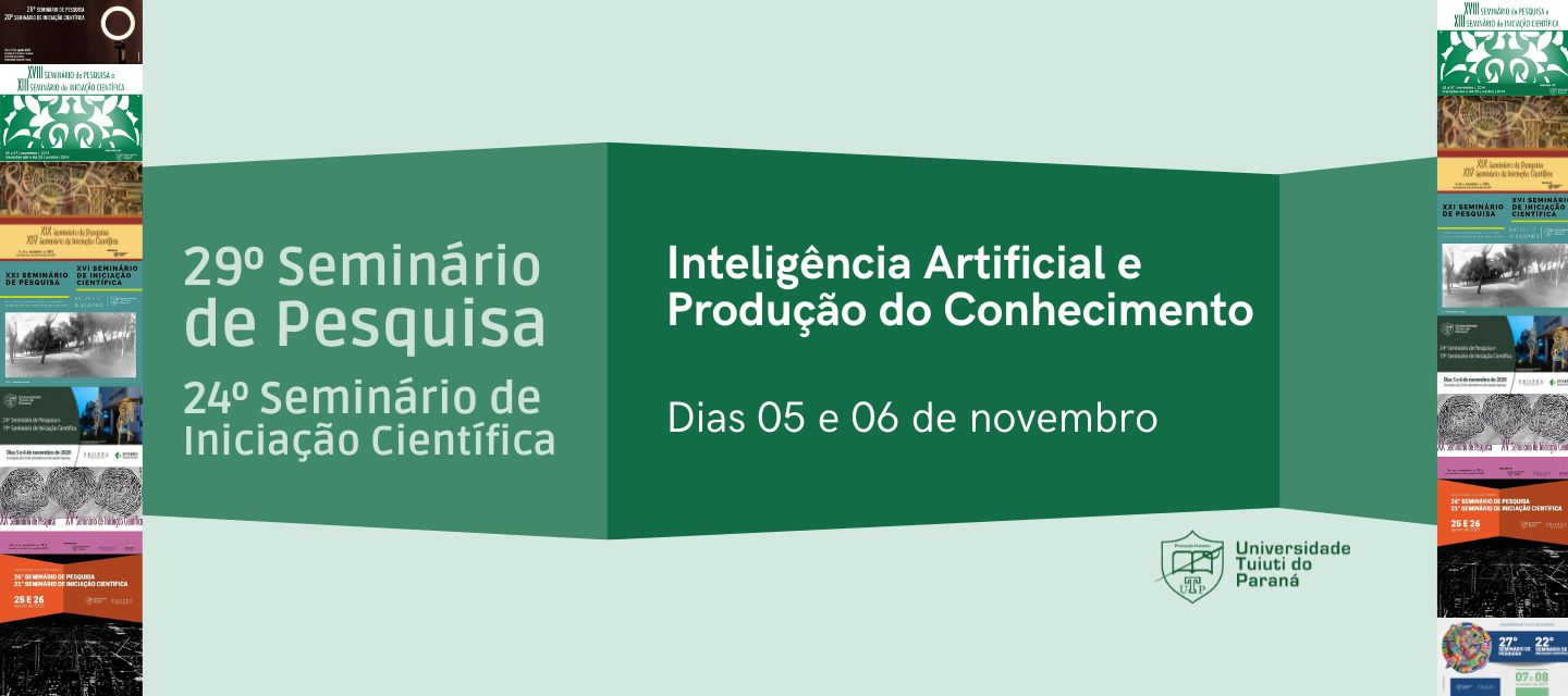 Inscreva-se no 29º Seminário de Pesquisa e no 24º Seminário de Iniciação Científica da Universidade Tuiuti do Paraná.