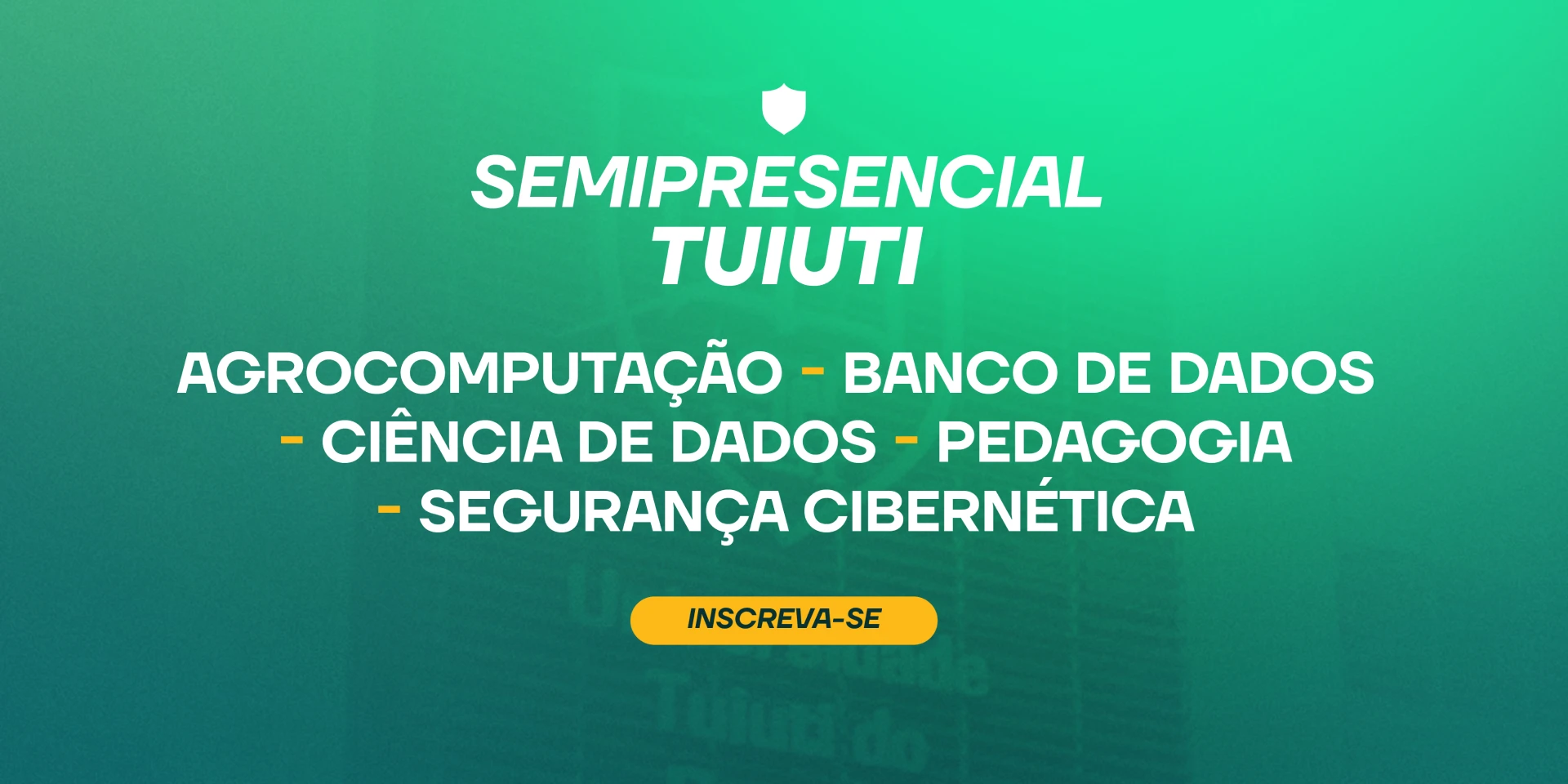 Saiba mais sobre os cursos de Semipresencial