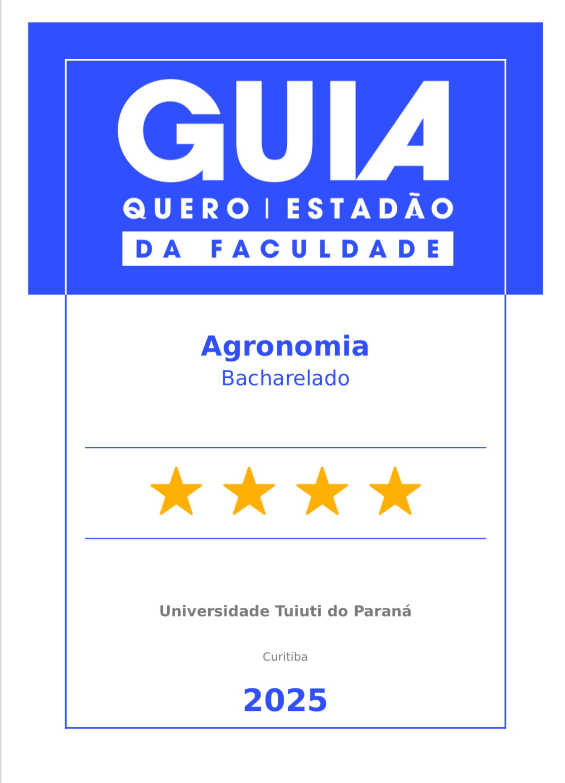 Selo Guia da Faculdade