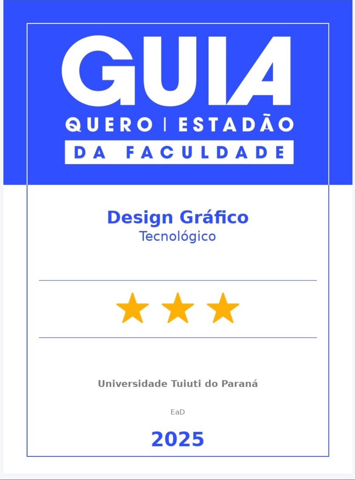 Selo Guia da Faculdade