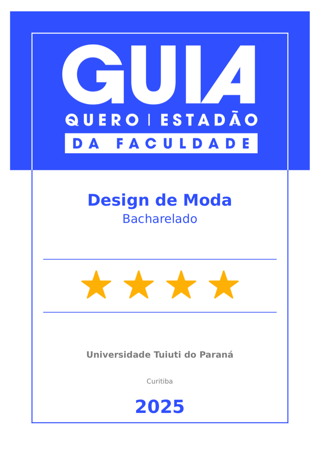 Selo Guia da Faculdade