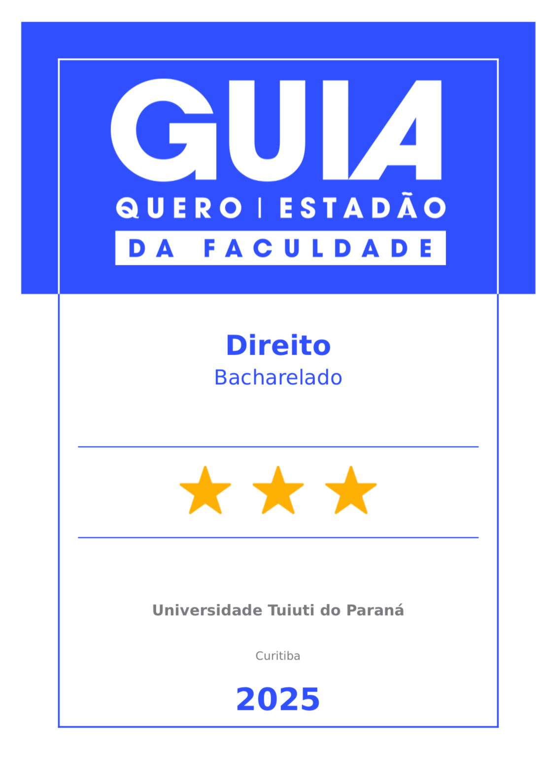 Selo Guia da Faculdade