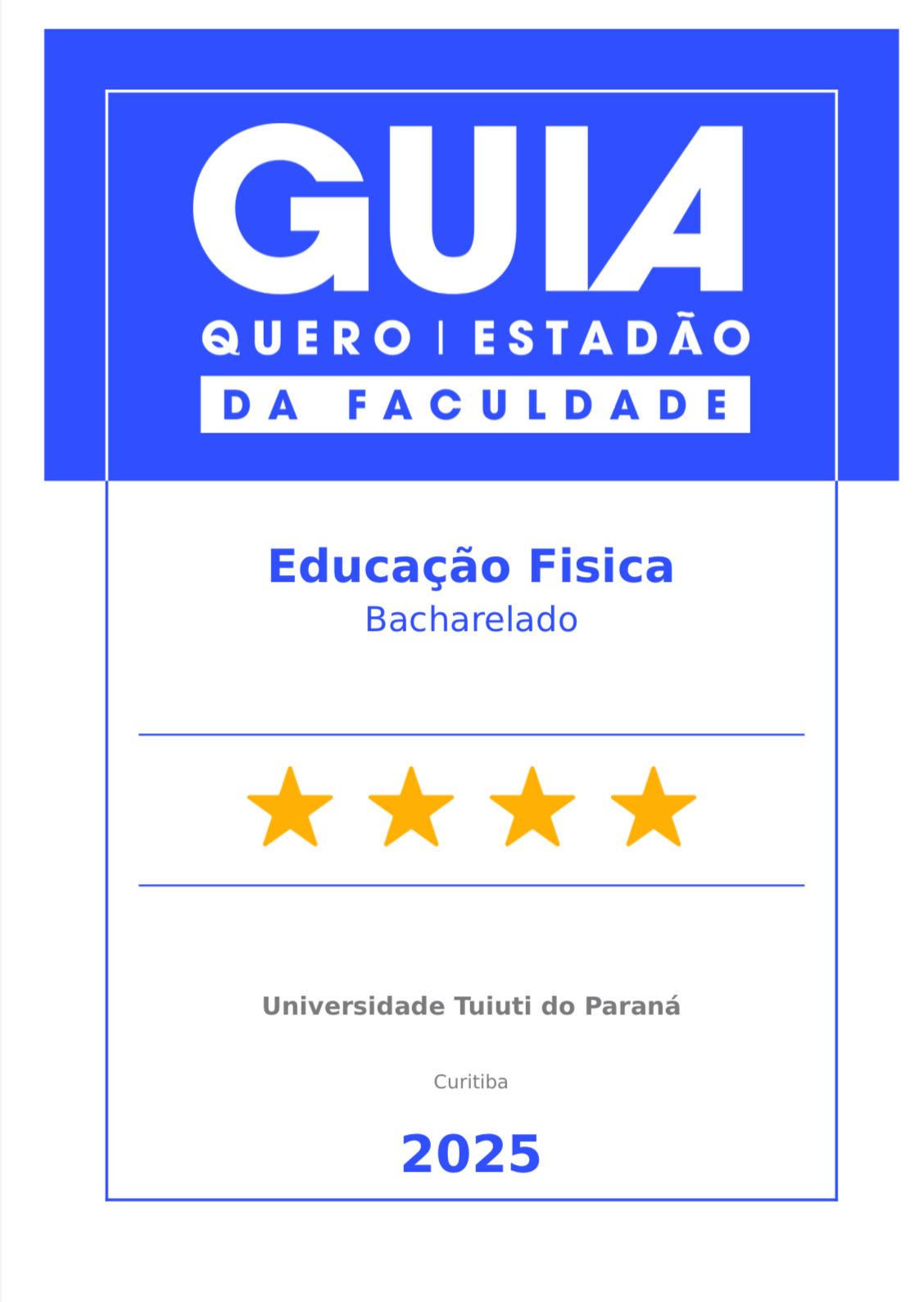 Selo Guia da Faculdade