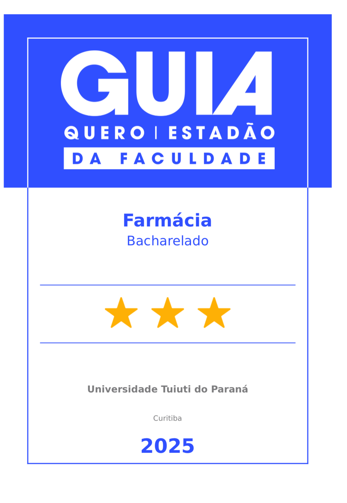 Selo Guia da Faculdade