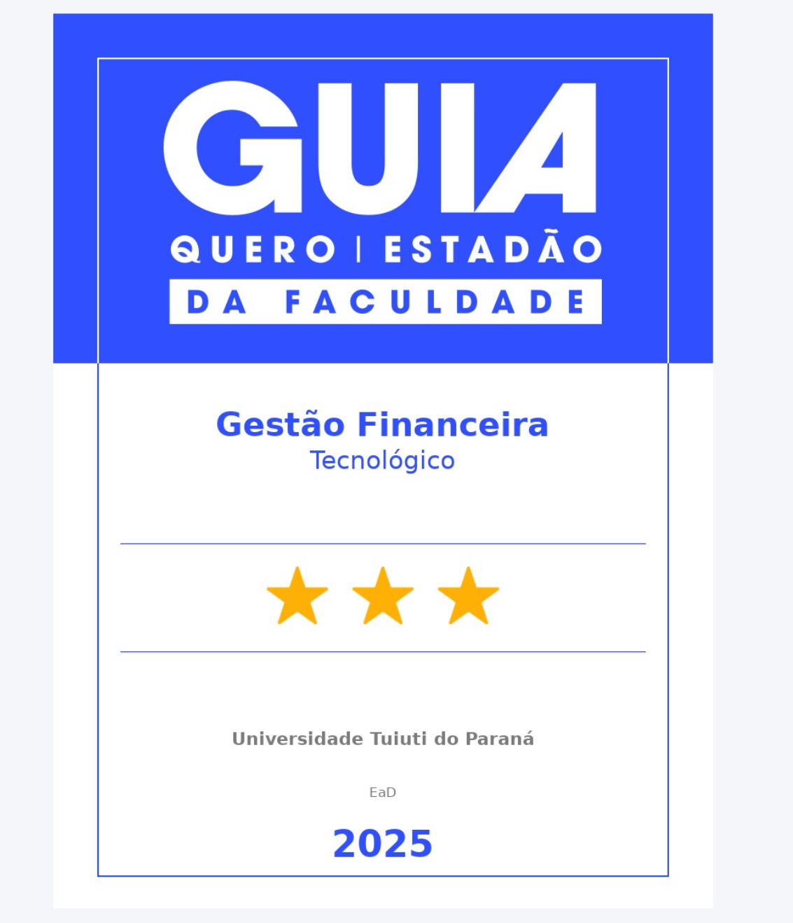 Selo Guia da Faculdade