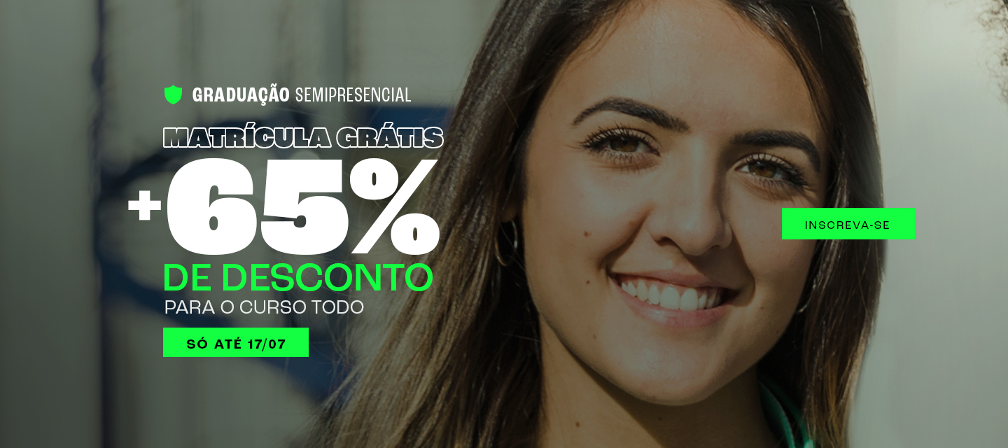 Confira os cursos semipresenciais e inscreva-se.