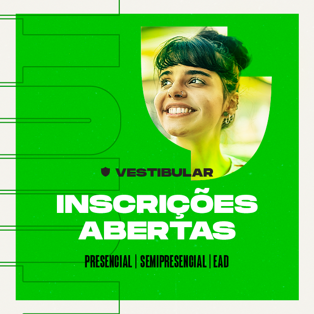 Conheça os cursos presenciais, semipresenciais e EAD. Escolha o seu e inscreva-se!